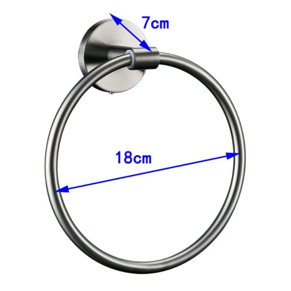 Fashion 304 Stainless Steel Towel Ring Wall Mount - Imagen 4