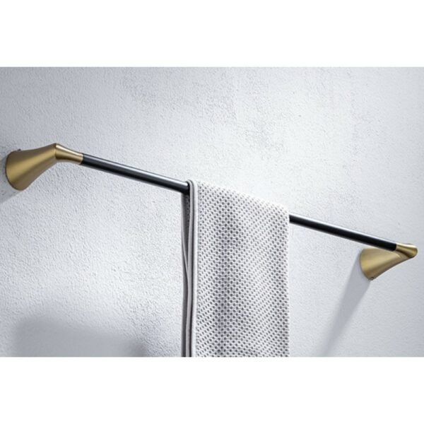 New Black Gold Towel Bar Unique Color Matching - Imagen 2