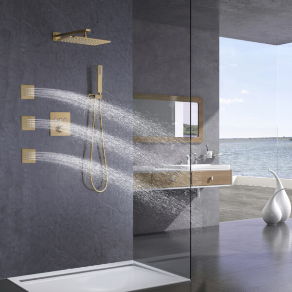 wall mounted shower system