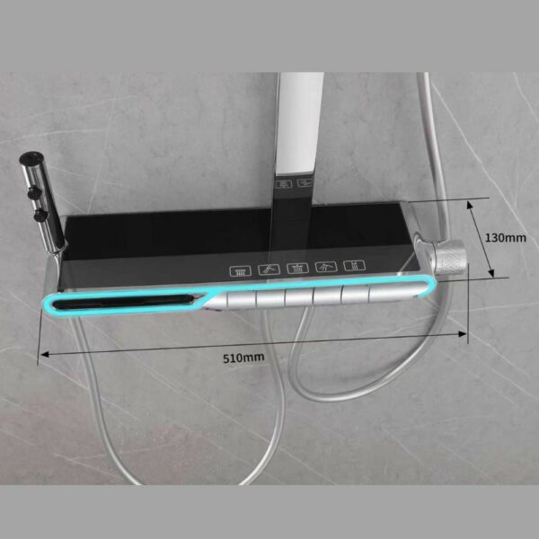 1 4 New Piano Intelligent Shower System With Back Spray - Imagen 6