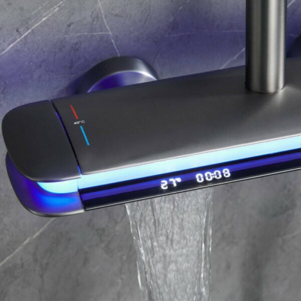 Innovative Digital Piano Shower System With Storage Rack - Imagen 3