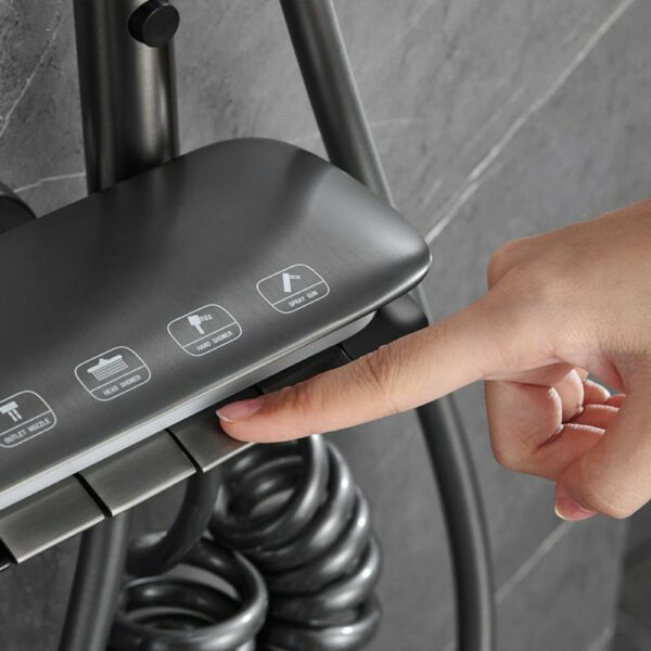Innovative Digital Piano Shower System With Storage Rack - Imagen 9