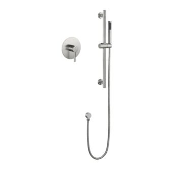 Roung Hand Shower With Shower Slide Bar Set SUS304