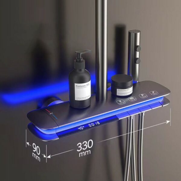 Innovative Digital Piano Shower System With Storage Rack - Imagen 6