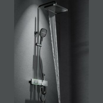 带温度显示的 5 功能琴键淋浴套装