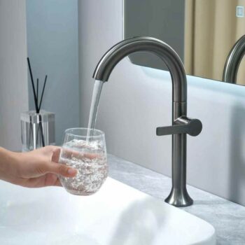 Brass Tall Basin Mixer Tap Hot And Cold Series Factory Sale