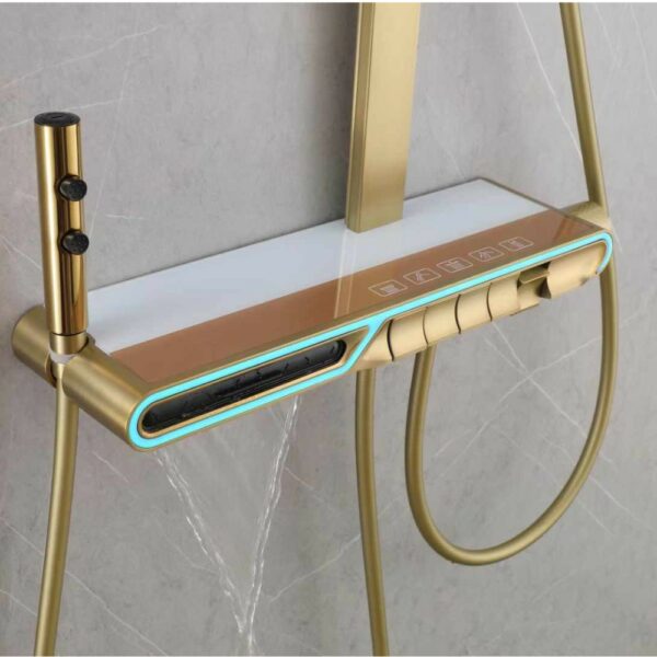 5-Function Piano Shower Faucet With Waterfall Water Sale - Imagen 4