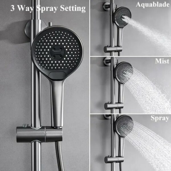 Brass UFO Rainfall Piano Shower System With Unique Design - Imagen 8