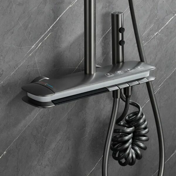 Innovative Digital Piano Shower System With Storage Rack - Imagen 8