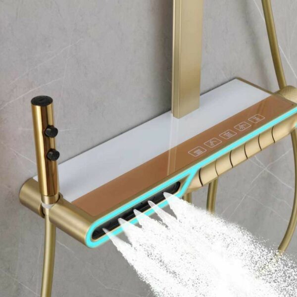 5-Function Piano Shower Faucet With Waterfall Water Sale - Imagen 5