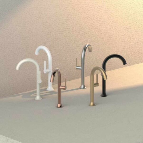 Brass Tall Basin Mixer Tap Hot And Cold Series Factory Sale - Imagen 2