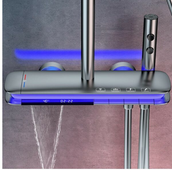 Innovative Digital Piano Shower System With Storage Rack - Imagen 4