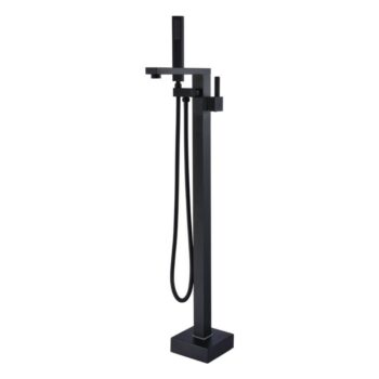 Square Freestanding Bathtub Faucet With Hand Shower SUS304