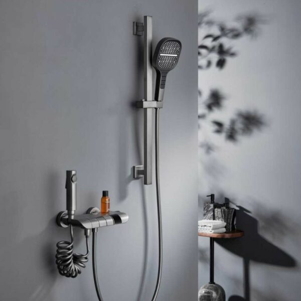 1 5 Top Quality Piano Bathtub Faucet With Showerhead & Lift Rod - 图片 6