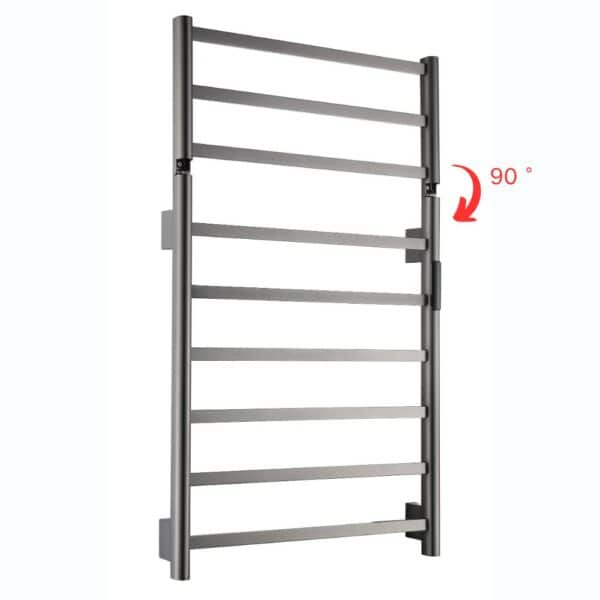 3 8 Foldable Electric Towel Warmer With Digital Display 90° - Imagen 3