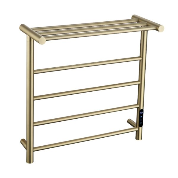 Round Modern Towel Warmer with Digital Display And Shelf - Imagen 4