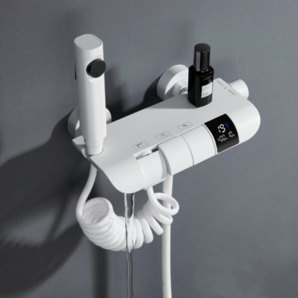 4 5 Top Quality Piano Bathtub Faucet With Showerhead & Lift Rod - 图片 3