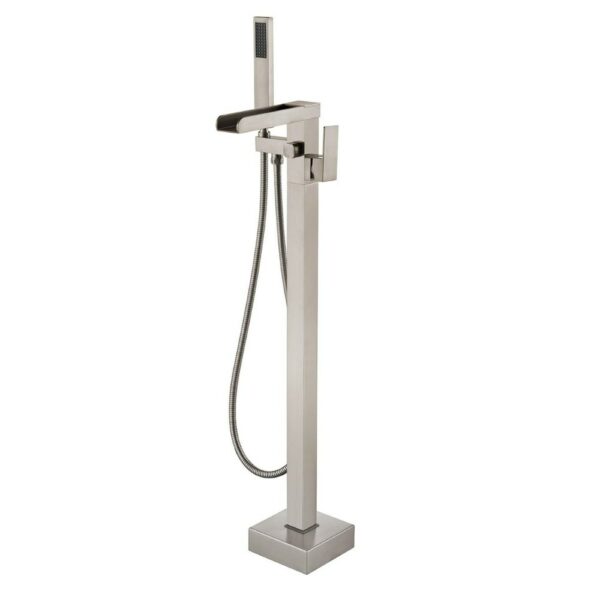 4 9 Square Waterfall Freestanding Tub Faucet With Hand Shower - Imagen 2
