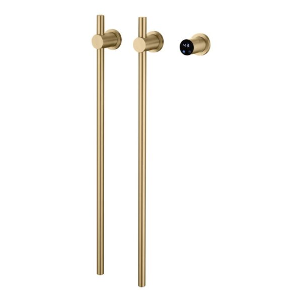 Narrow Vertical Heated Towel Rail Cylindrical Digital - Image 2