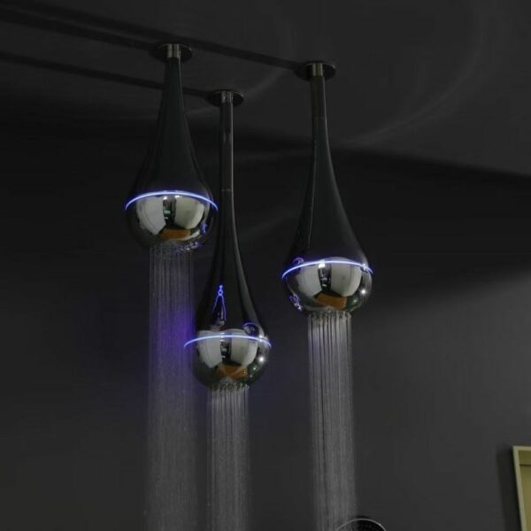 10 Italian Inspired Teardrop Rain Shower Head SUS304 - Imagen 3