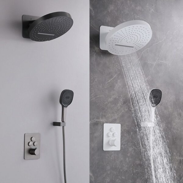 Luxury Rain Shower Head SUS304 2 Modes Wide Coverage - Imagen 5