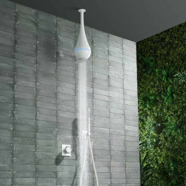 8 1 Italian Inspired Teardrop Rain Shower Head SUS304 - Imagen 4