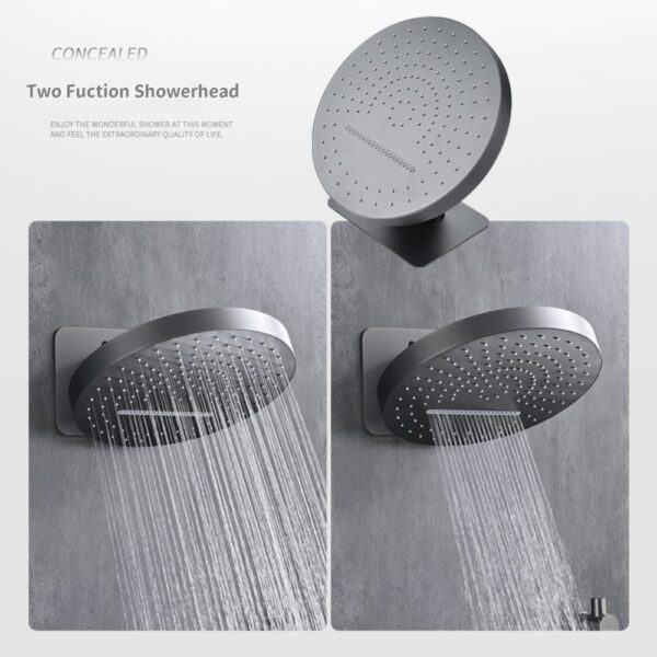 Luxury Rain Shower Head SUS304 2 Modes Wide Coverage - Imagen 6