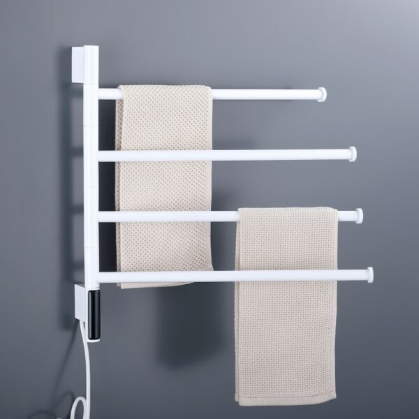 1 1 Toallero calefactor con cable Barras redondas ajustables 180 grados