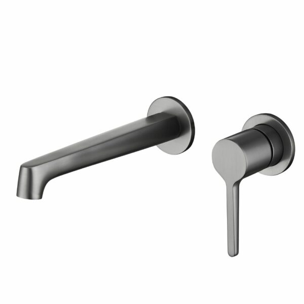 Round Wall Mounted Mixer Taps Minimalist Style Matching Set - Imagen 4