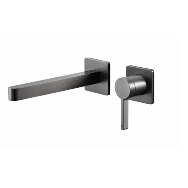 Concealed Basin Mixer Tap In Brushed Brass With Two Design - Imagen 3