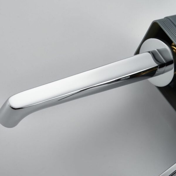 Round Wall Mounted Mixer Taps Minimalist Style Matching Set - Imagen 13