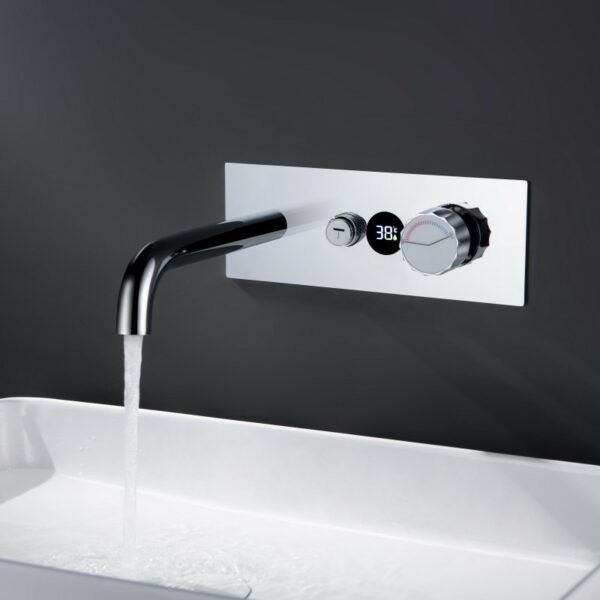 Digital Wall Mounted Basin Tap With Temperature Control - Imagen 2