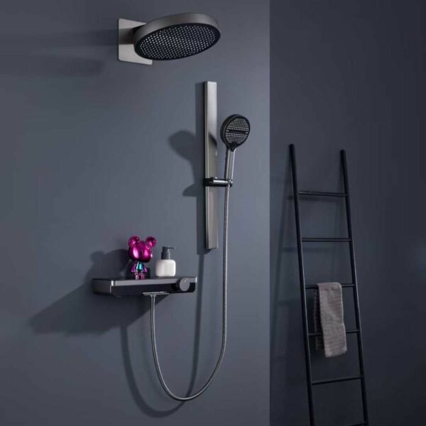 LL1115 4 LINLI Modern Shower Faucet With Slide Bar Brass Mixer - Imagen 5