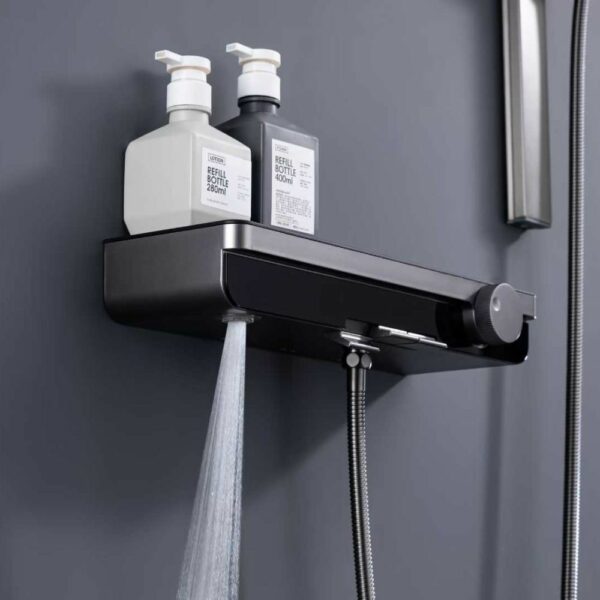 LL1115 6 LINLI Modern Shower Faucet With Slide Bar Brass Mixer - Imagen 7
