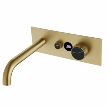 Grifo digital de pared para lavabo con control de temperatura