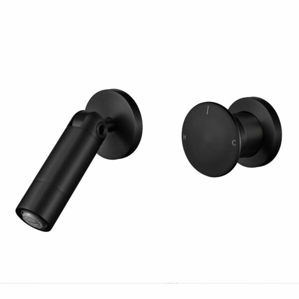 LL2018B Wall Tap For Wash Basin Italian Style Round Adjustable Spout - Imagen 4