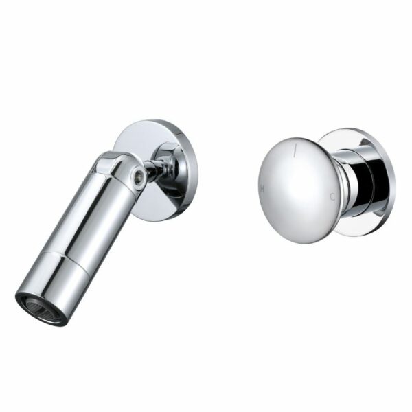 LL2018C Wall Tap For Wash Basin Italian Style Round Adjustable Spout - Imagen 2