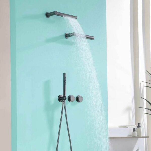 New Wall Mounted Shower Faucet With Dual-bar Overhead - Imagen 2