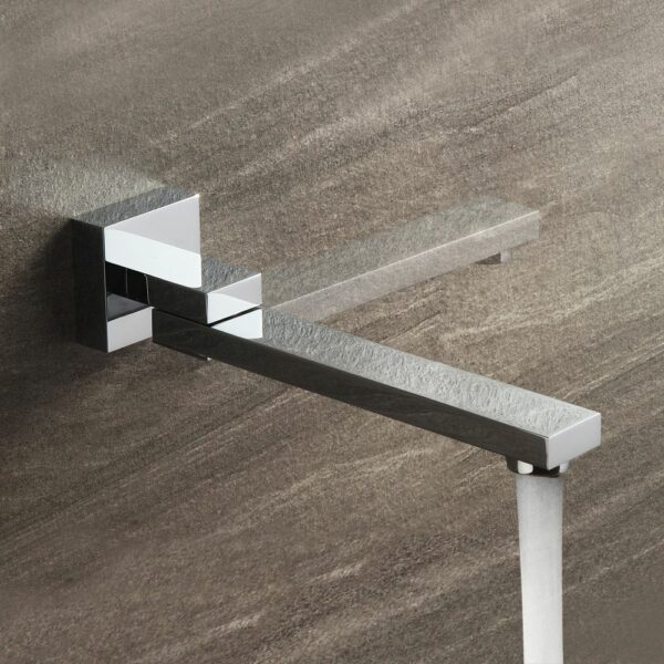 Premium Square Folding Bathtub Spout In Brass Universal - Imagen 3