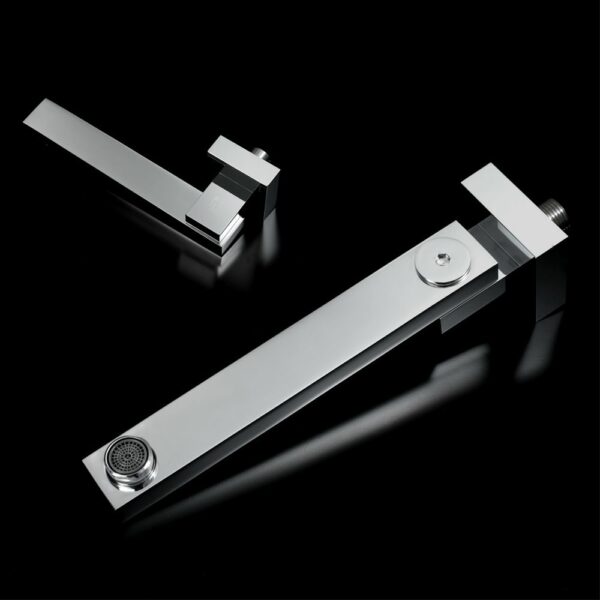 Premium Square Folding Bathtub Spout In Brass Universal - Imagen 2