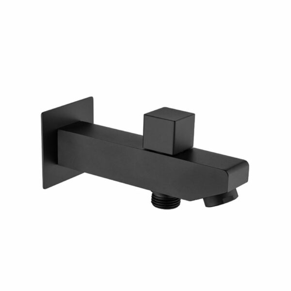 Tub Spout With Diverter In Solid Brass Square Spout Design - Imagen 3