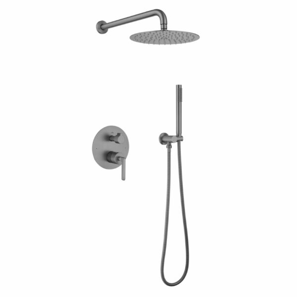 LLMC01 7 Concealed Shower Mixer Taps With Thin Round Showerhead - Imagen 7
