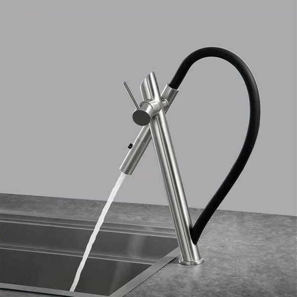 60781B0D 6D4C 41A7 B9B5 03C7725ED268 Brass Luxury Kitchen Mixer Innovative Streamlined Design - 图片 5