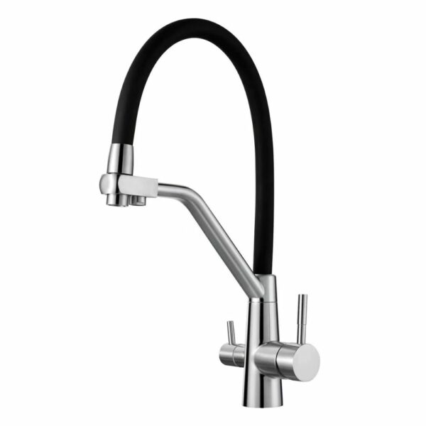 热门拉丝厨房水槽龙头带双过滤器