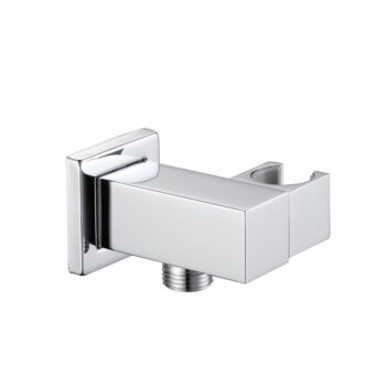Solid Adjustable Brass Shower Head Holder With Square Bracket