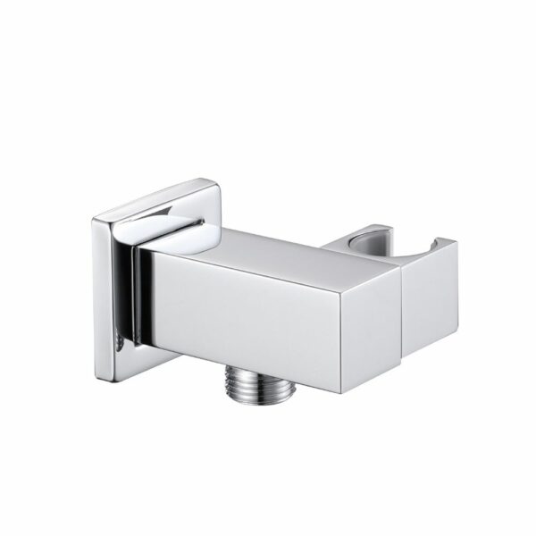 Soporte de ducha de latón macizo ajustable con soporte cuadrado