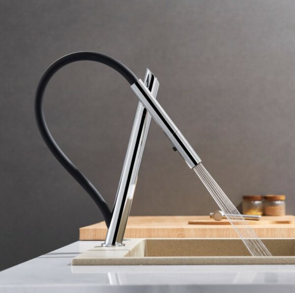 E8EAA320 B381 47A0 A1D2 B161354788CC Brass Luxury Kitchen Mixer Innovative Streamlined Design - 图片 3